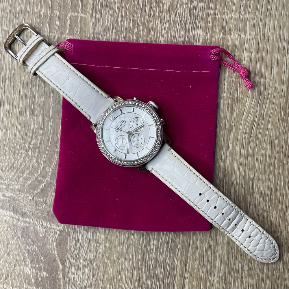 Beautiful White Coach Watch